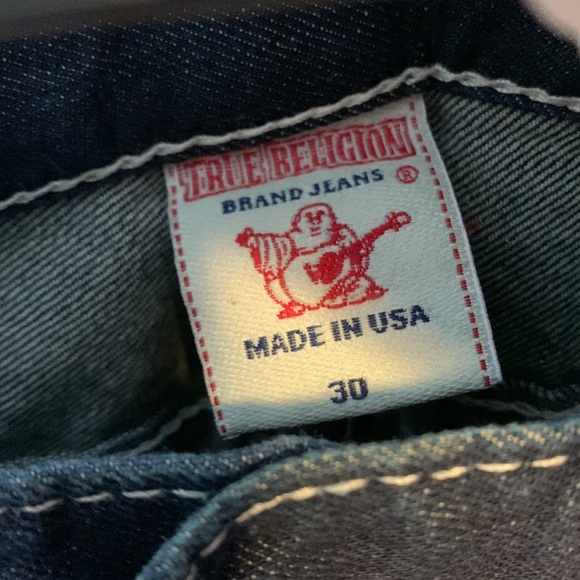 True Religion size 30 raw denim jeans - Picture 6 of 10